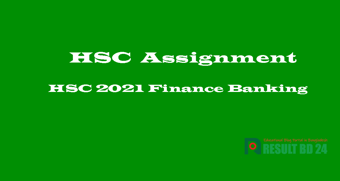 finance assignment hsc 2021