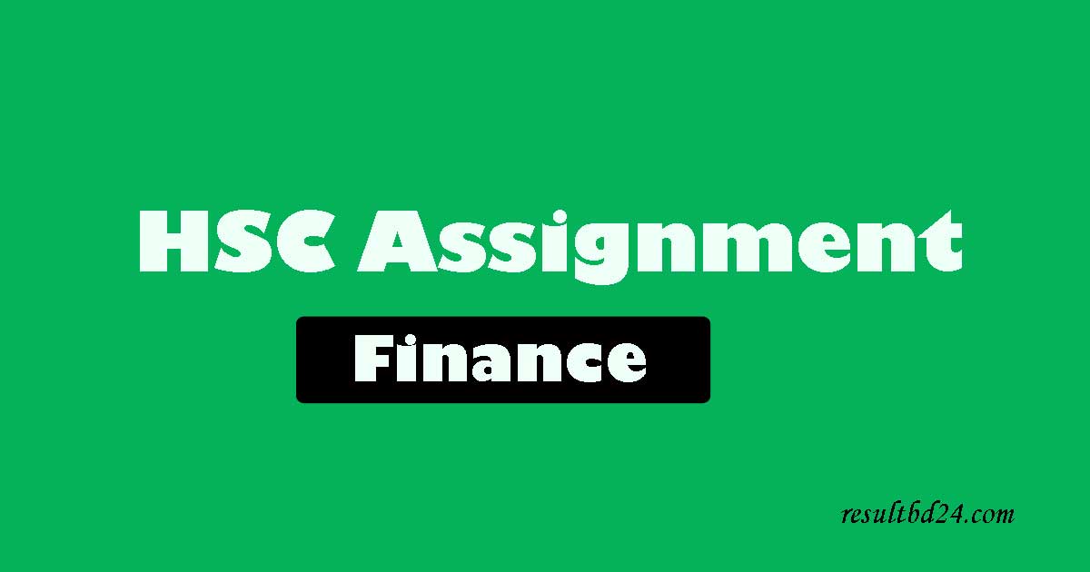 finance 5th week assignment answer