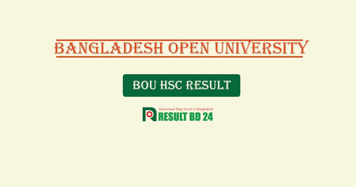 BOU HSC Result 2024 result Result BD 24