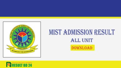 mist admission result