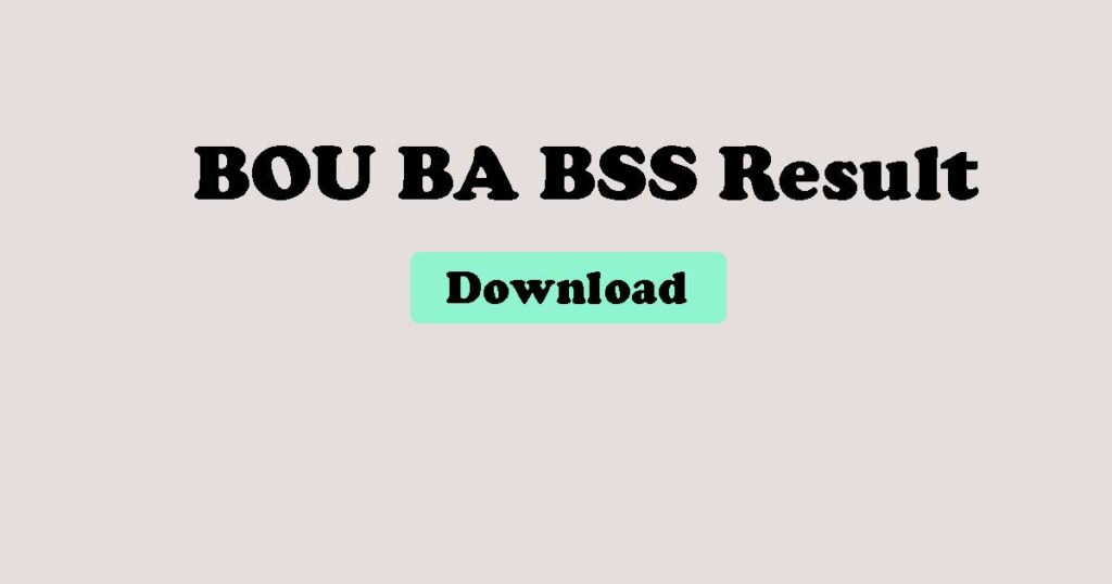 BOU BA BSS Result