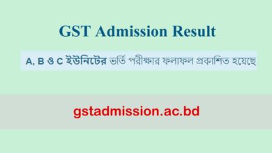 GST Admission Result 2024