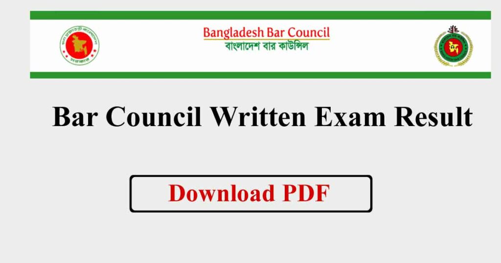 Bar Council Written Result