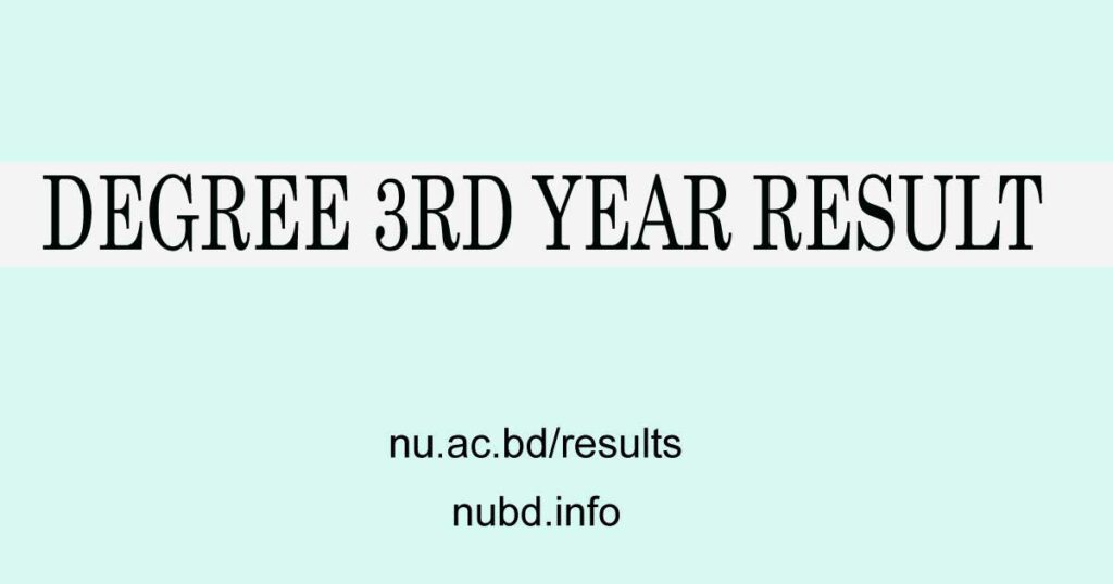 national university degree 3rd year result 2023